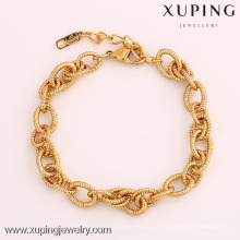 72064 Xuping Fashion Woman Bracelet com banhado a ouro